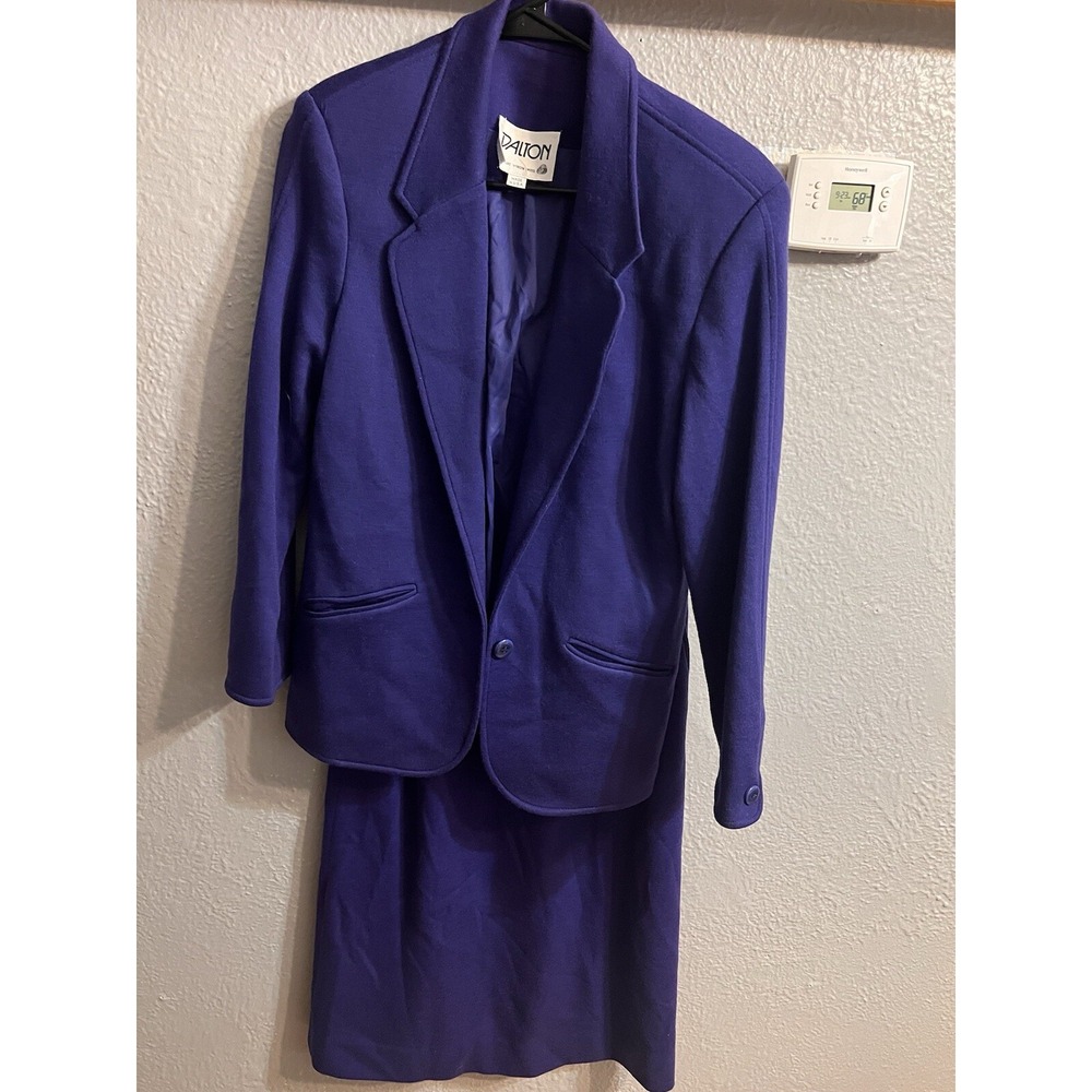 Womens Purplish  Dolton‎ Skirt And Blazer Size 8 Suit - Picture 4 of 8